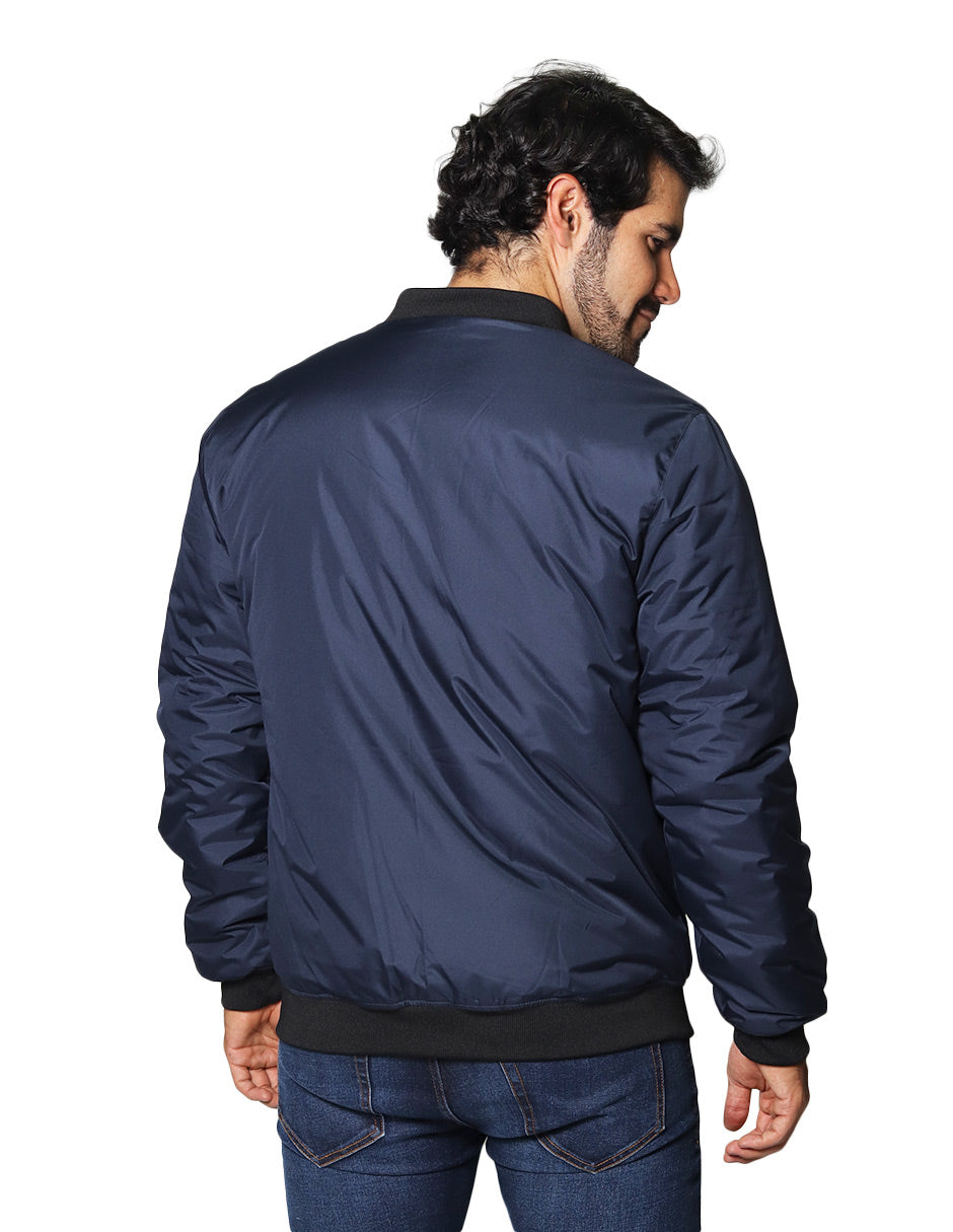 Chamarras Para Hombre Bomber Jacket D35101 Marino