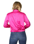 Chamarras Para Mujer Satinada Bomber Jacket Q43102 Fiusha