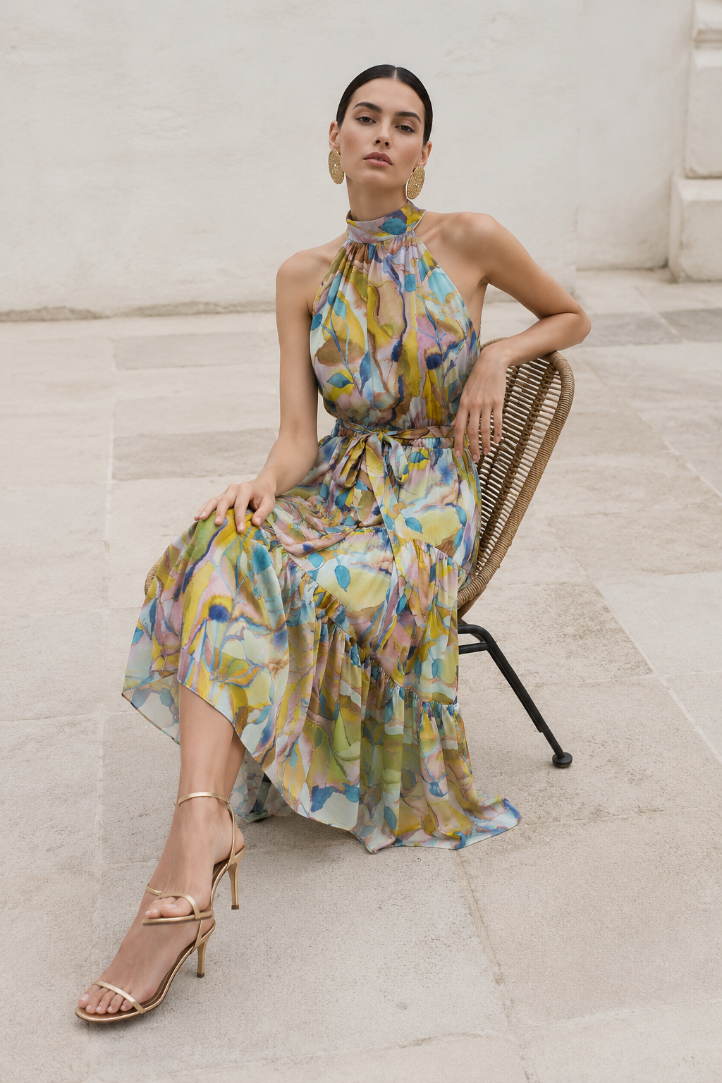 Vestidos Para Mujer Midi Largo Satinado S63102 Unico