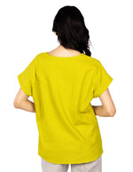 Blusas Para Mujer Tipo Lino Basico Ovesize N51154 Limon