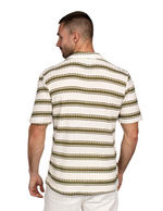 Camisas Para Hombre Crochet Vertical B51369 Olivo