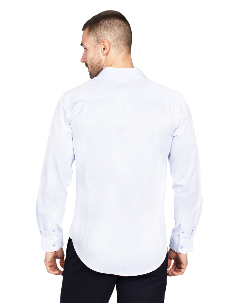 Camisas Para Hombre Slim Fit Textura B51311 4