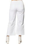 Jeans Para Mujer Cortos Lisos Tiro Alto V43100 Blanco