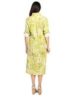 Vestidos Para Mujer Comodo Camisero Midi S51109 Verde