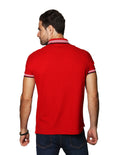 Playeras Para Hombre Tipo Polo Con Botones A35408 Rojo