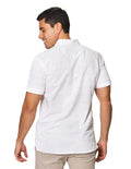 Camisas Para Hombre Bobois Moda Casuales De Manga Corta Cuello Italiano Con Estampado Regular Fit B41376 1