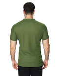 Playeras Polo Para Hombre Cuello Mao Bordado APCMAB Olivo