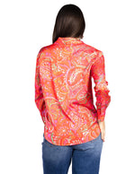 Blusas Para Mujer Camisera Satinada N51110 Rojo