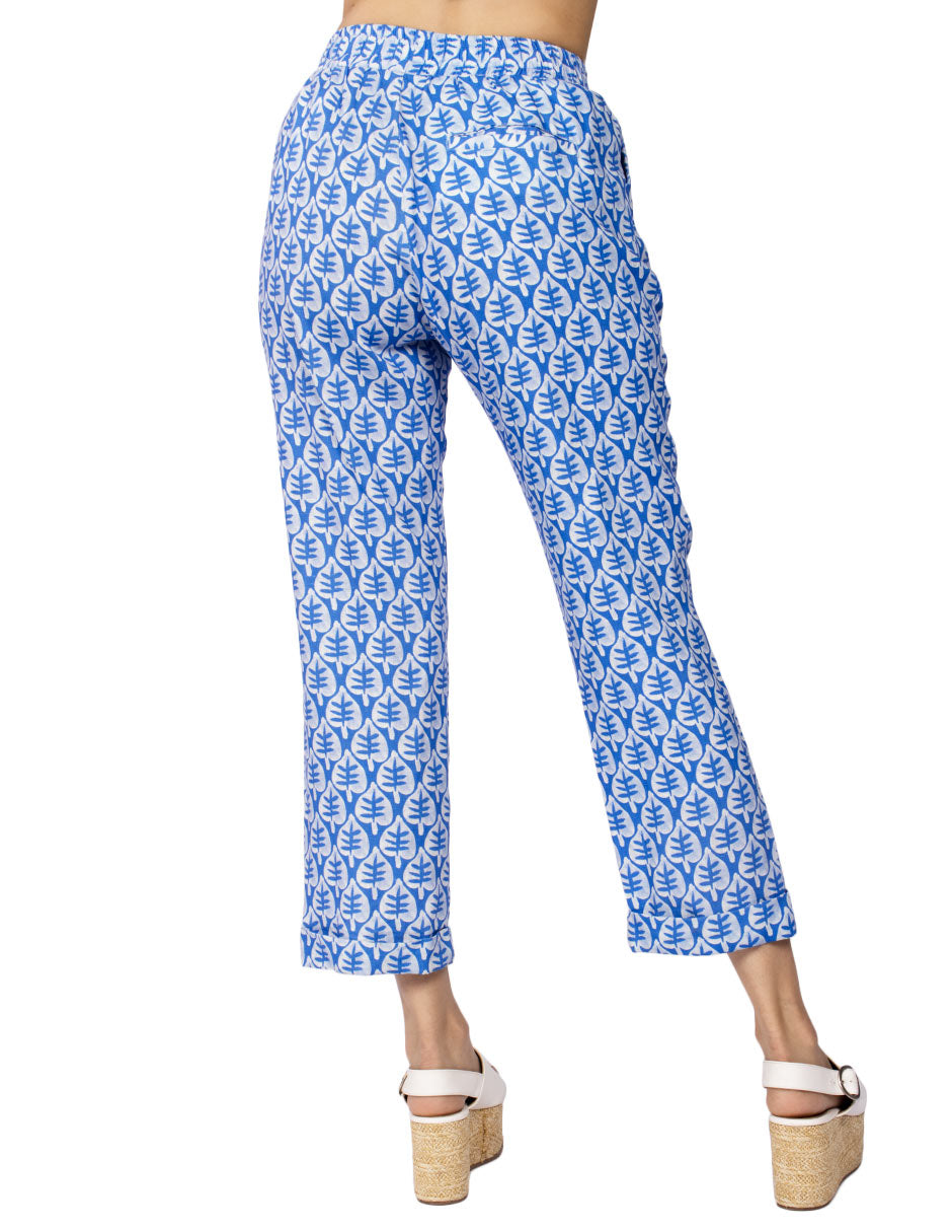 Pantalones Para Mujer Tipo Lino Con Moño W51126 Rey