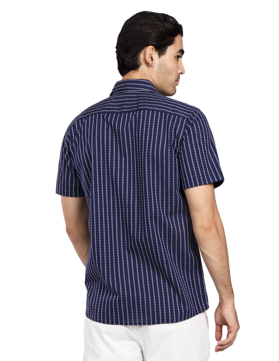 Camisas Para Hombre Regular Fit B51357 Marino