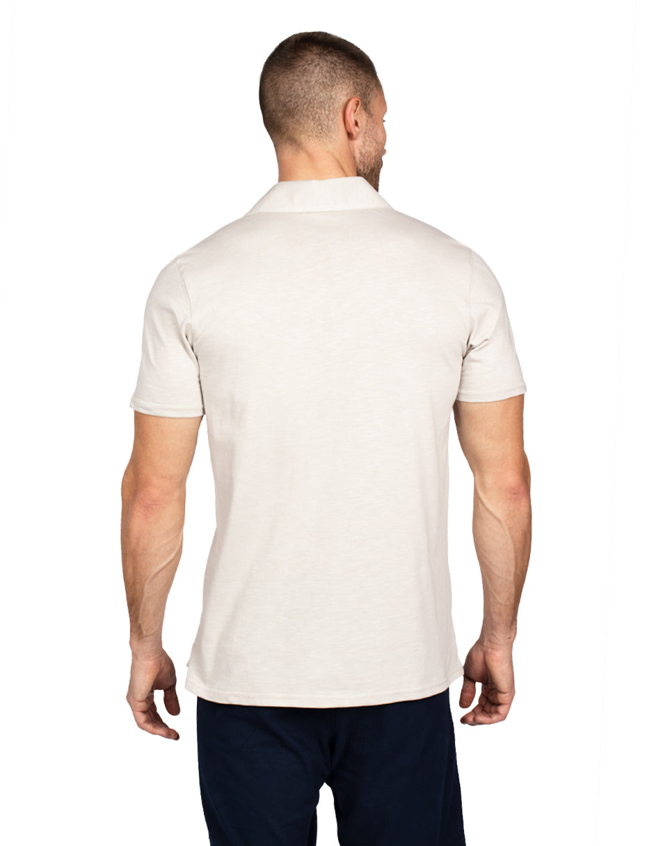 Playeras Tipo Polo Para Hombre Slub A51311 Gris