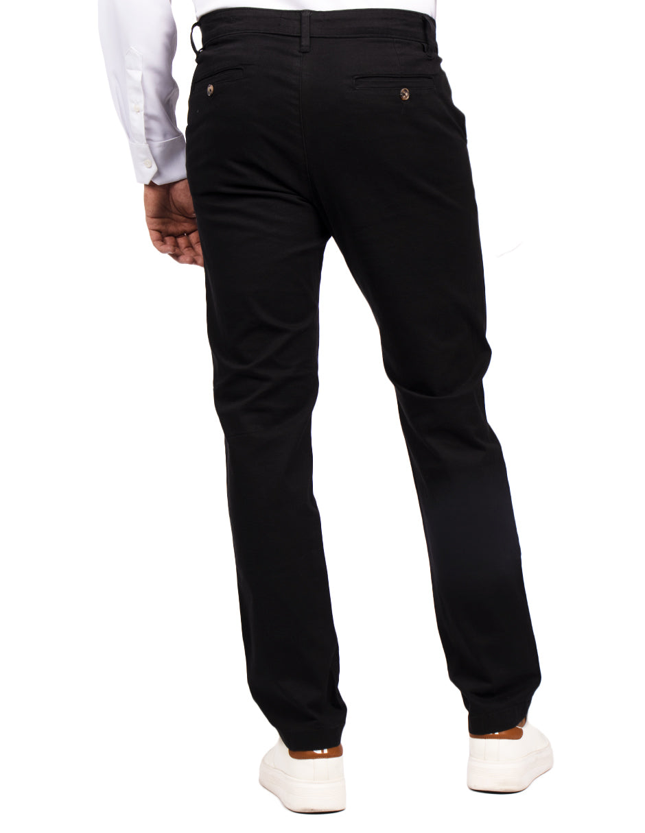 Pantalones Para Hombre Soft Stretch Slim GPAXAR Negro