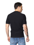 Playeras Polo Para Hombre Tejida Sin Botones A41457 Negro