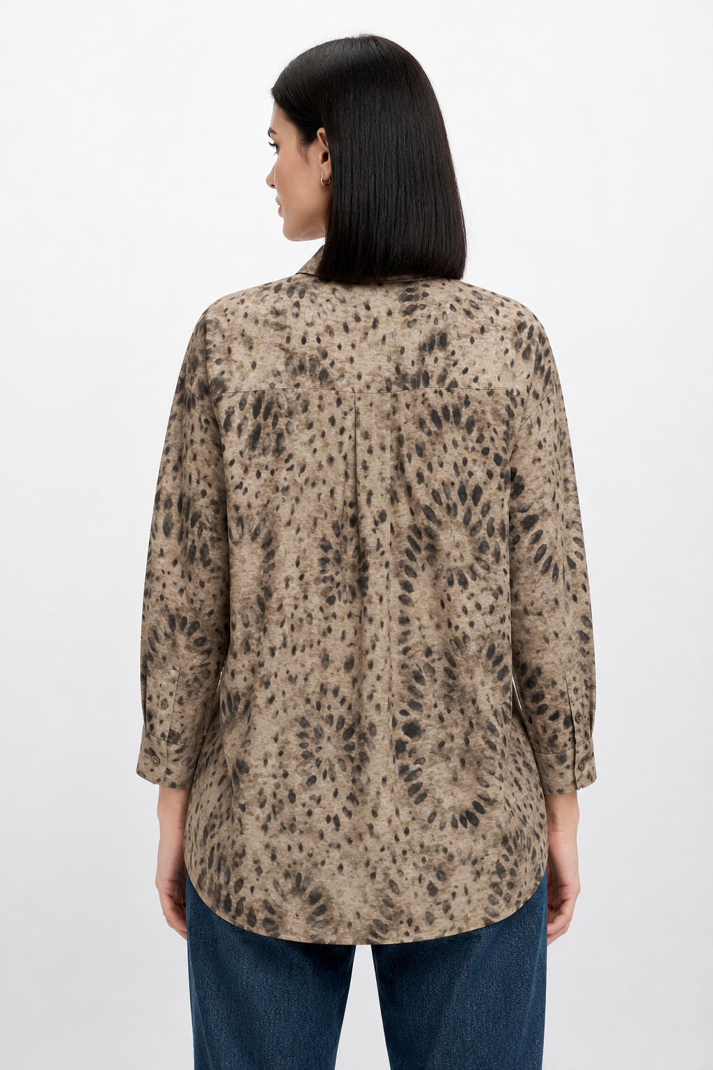 Blusas Para Mujer Camisera Animal Print N61113 Cafe