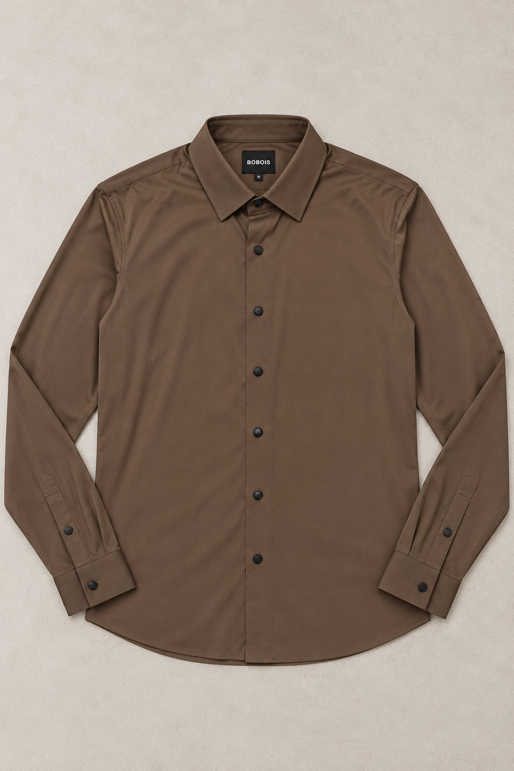 Camisas Para Hombre Super Stretch Sin Costuras B65405 Café