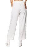 Pantalones Para Mujer Liso Basico Con Pinzas W43109 Hueso