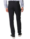 Pantalones Para Hombre Bobois Moda Casuales De Vestir Corte Slim Tela Flex Con Cinco Bolsillos GJFLEX Negro
