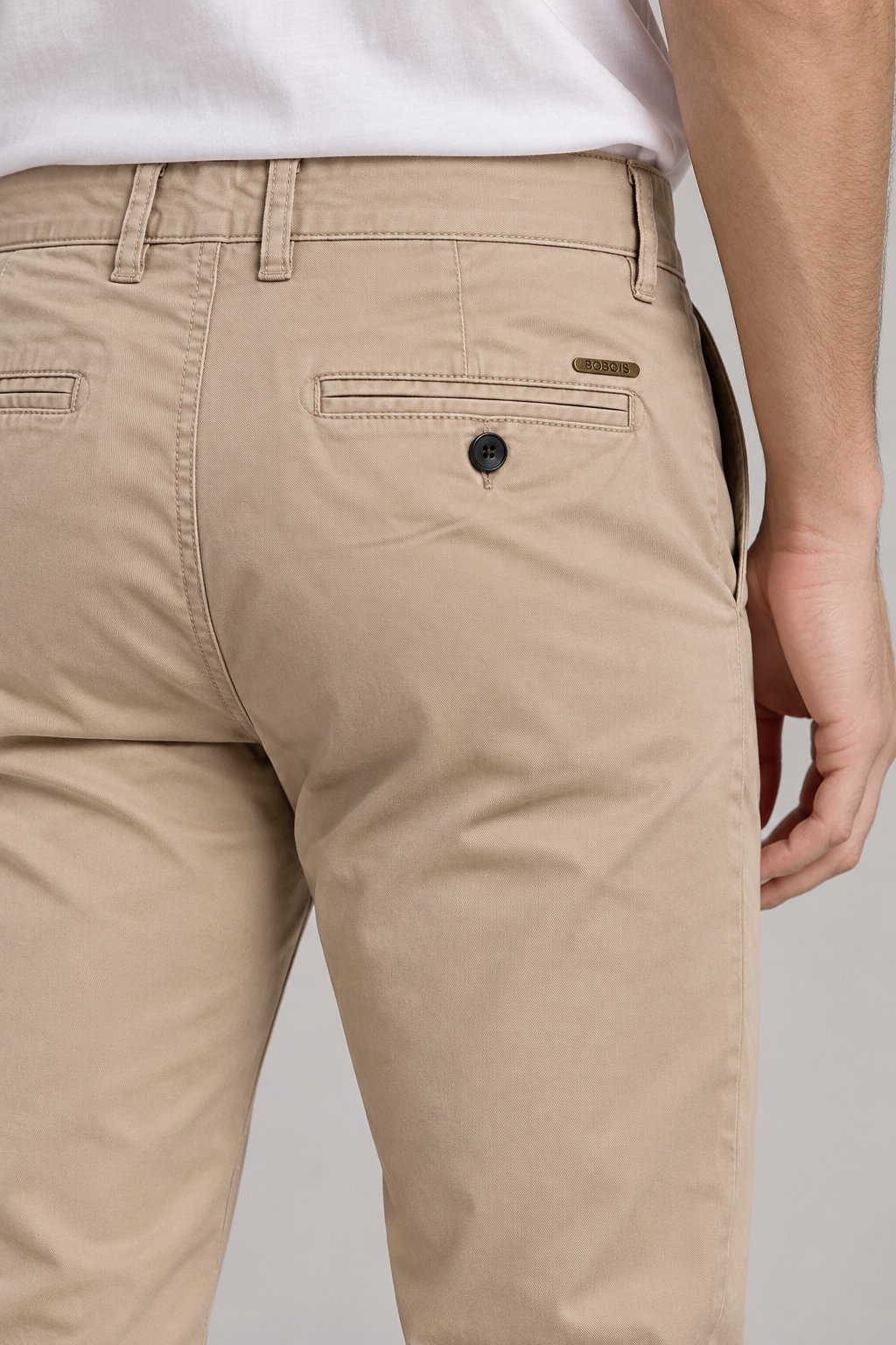 Pantalones Para Hombre Chino Algodón Stretch GWOVEN Kaki