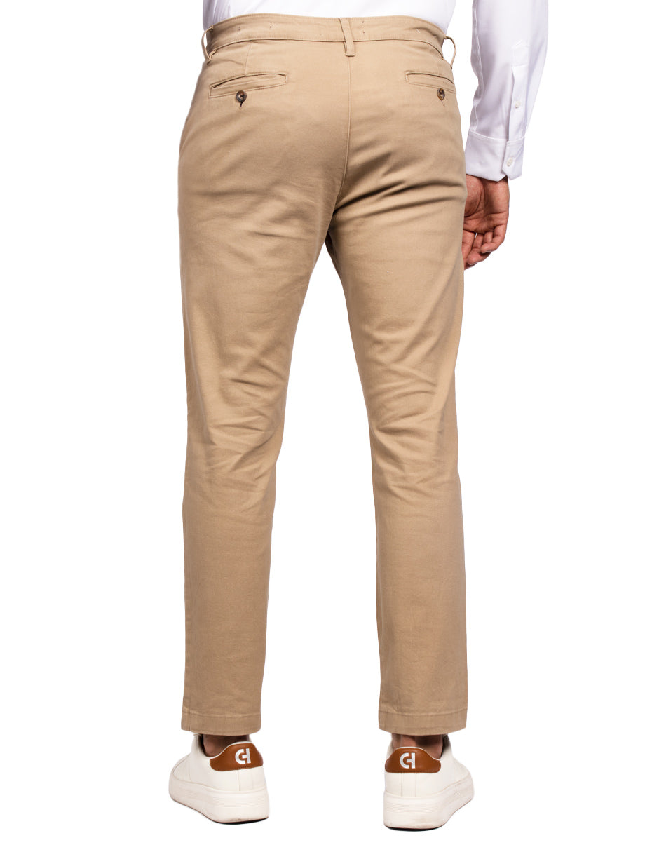 Pantalones Para Hombre Soft Stretch Slim GPAXAR Kaki
