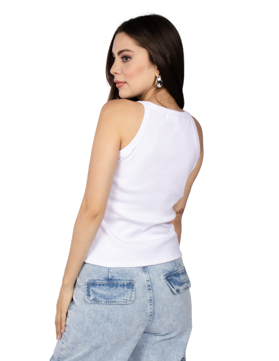 Blusas Para Mujer Tank Top N51140 Blanco