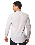 Camisas Para Hombre Bobois Moda Casuales De Manga Larga Cuello Mao De Algodon Ligero Regular Fit B41312 Kaki