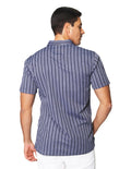 Camisas Para Hombre Bobois Moda Casuales De Manga Corta Cuello Italiano Con Estampado Regular Fit B41376 5