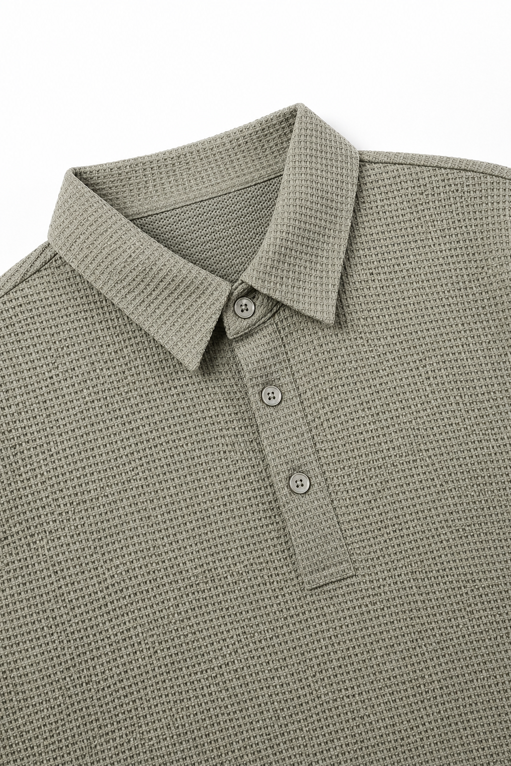 Playeras Polo Para Hombre Premium Con Textura A55405 Kaki