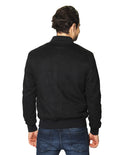 Chamarras Para Hombre Tipo Gamuza D45305 Negro