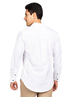 Camisas Para Hombre Slim Fit Microestampado B51316 Blanco