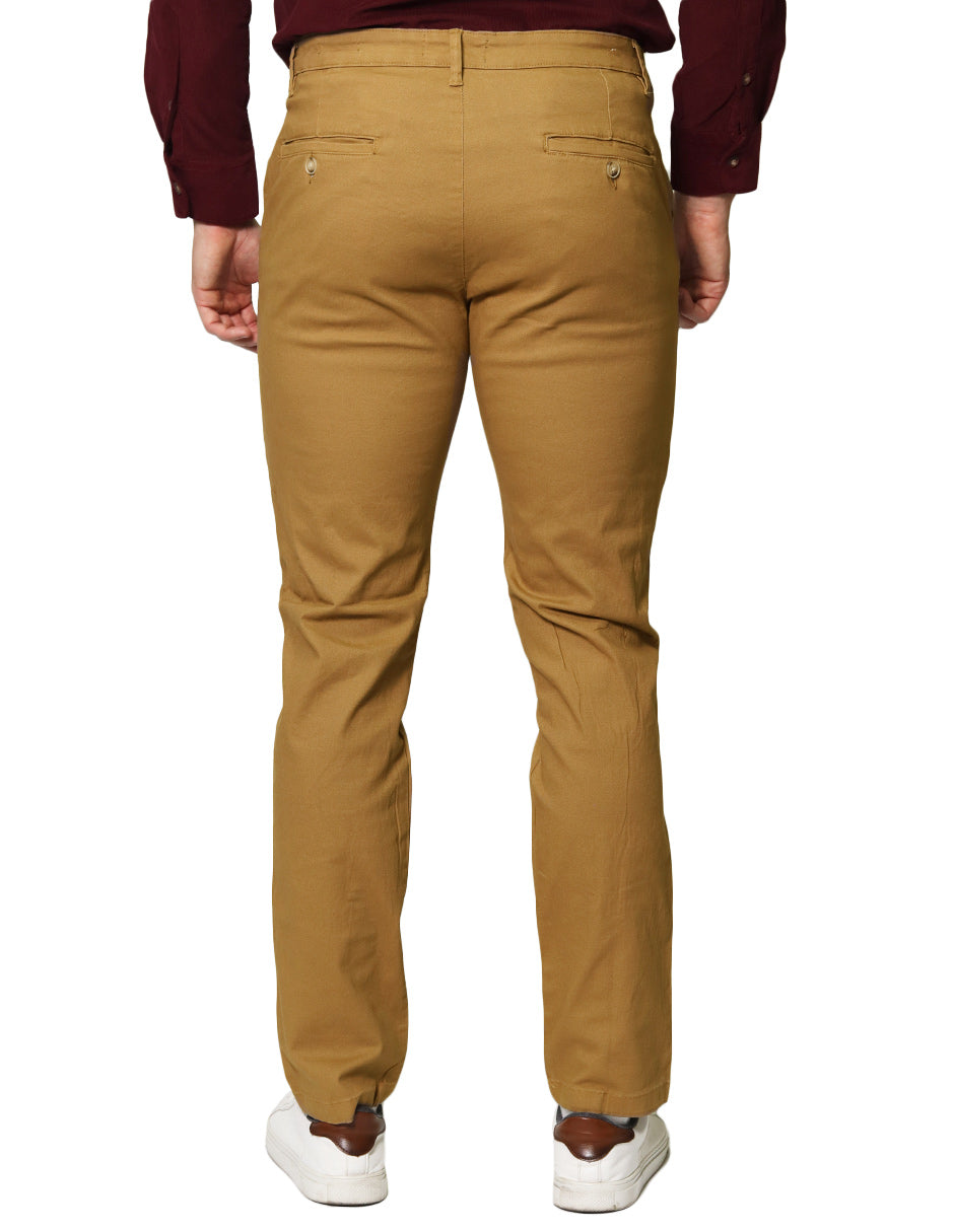 Pantalones Para Hombre Soft Stretch Slim GPAXAR Tabaco