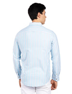 Camisas Para Hombre Regular Fit Oxford B51115 Aqua