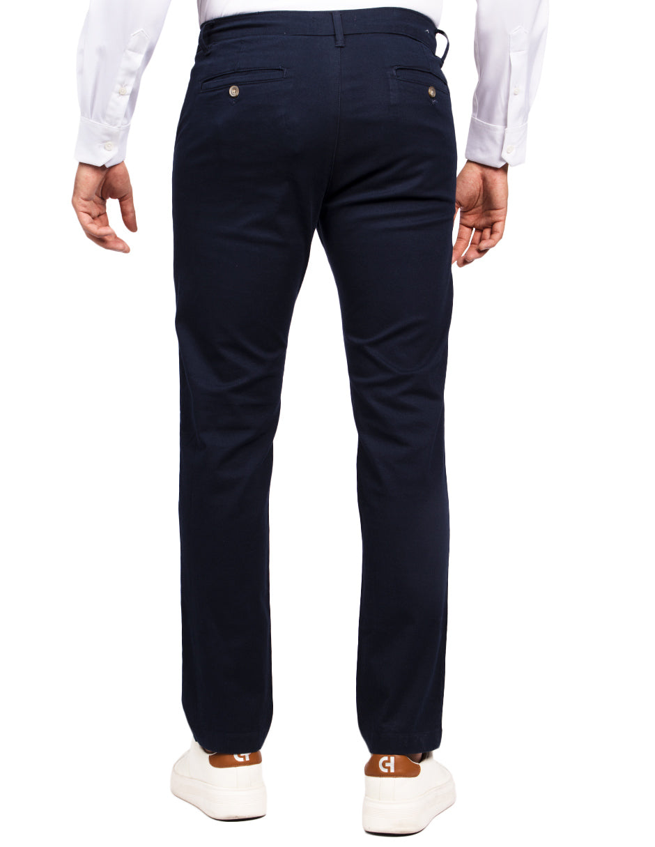 Pantalones Para Hombre Soft Stretch Slim GPAXAR Marino