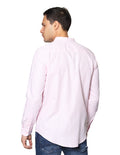 Camisas Para Hombre Bobois Moda Casuales Jackard De Manga Larga Cuello Mao Con Bolsillo Regular Fit B41302 Rosa