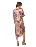 Vestidos Para Mujer Bobois Moda Casuales Camisero Manga Larga Estampado Floral S31124 Unico