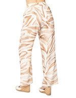 Pantalones Para Mujer Wide Leg Comodos W51120 Hueso