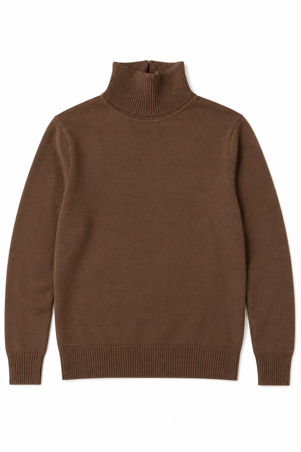 Suéteres Para Hombre Cuello Tortuga De Punto Fino E65303 Chocolate