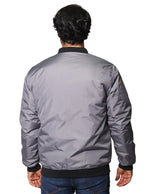 Chamarras Para Hombre Bomber Jacket D35101 Gris