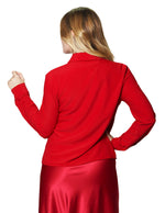 Blusas Para Mujer Camisera Corta N43123 Rojo