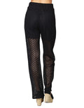 Pantalones Para Mujer Bobois Moda Casuales Calado Con Forro Tipo Short De Tiro Alto W41134 Negro