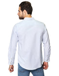 Camisas Para Hombre Bobois Moda Casuales Lisa De Manga Larga Oxford Cuello Americano Regular Fit B41111 Cielo