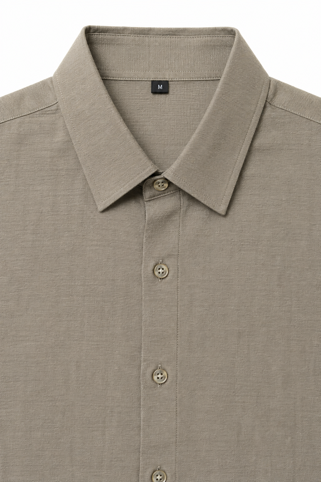 Camisas Para Hombre Manga Larga Ligera Planchado Facil B55407 Kaki