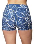 Faldas Para Mujer Bobois Moda Casuales Tipo Short De Tiro Alto Con Nudo Estampado X41101 Azul