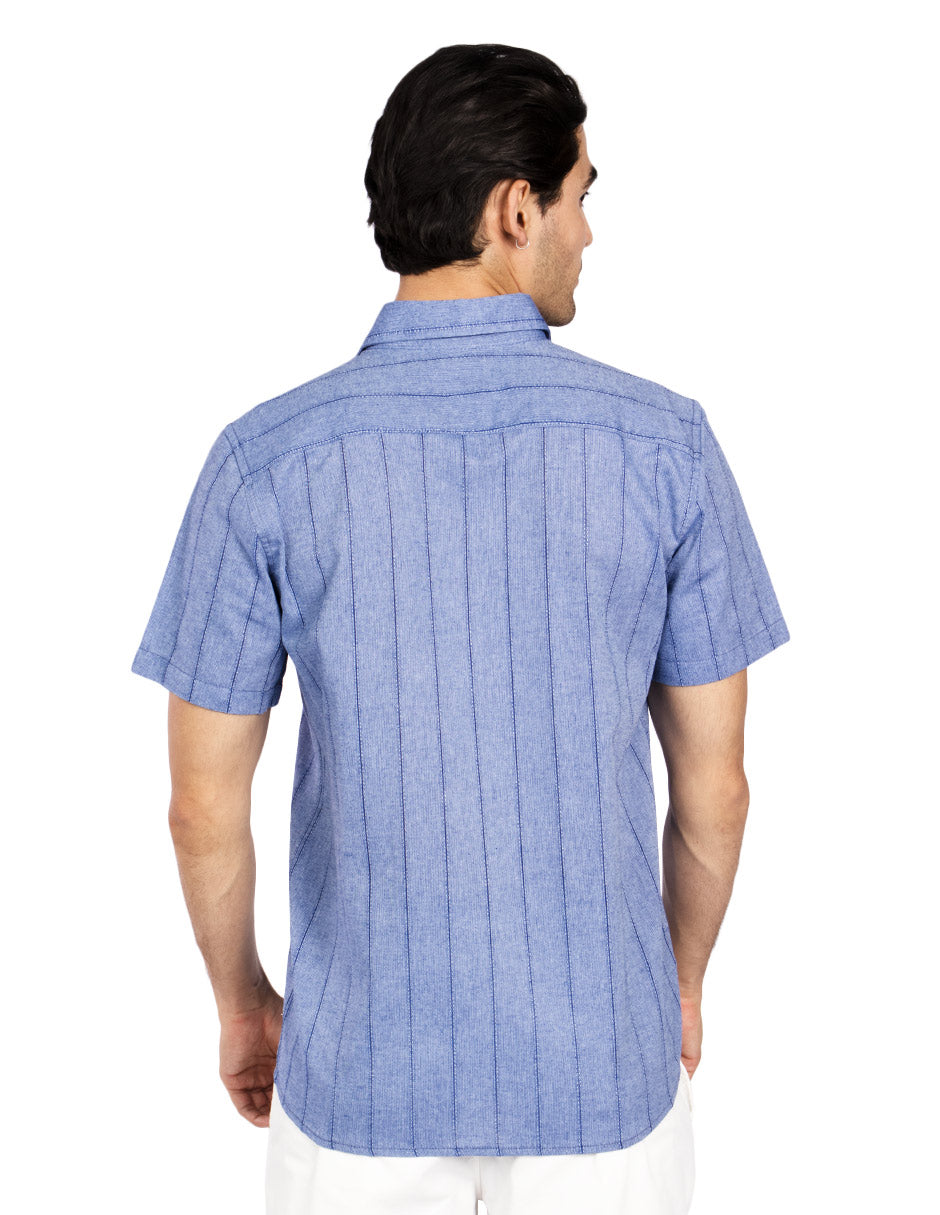Camisas Para Hombre Regular Fit B51360 Indigo