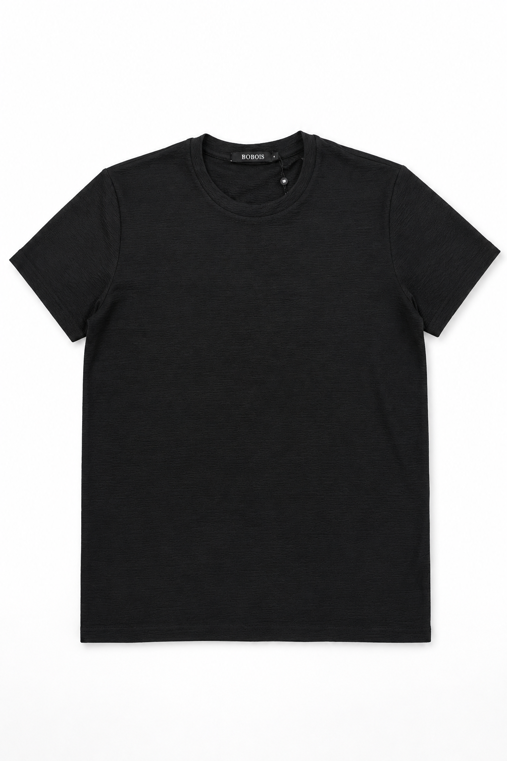 Playeras Para Hombre Manga Corta Con Textura A61304 Negro
