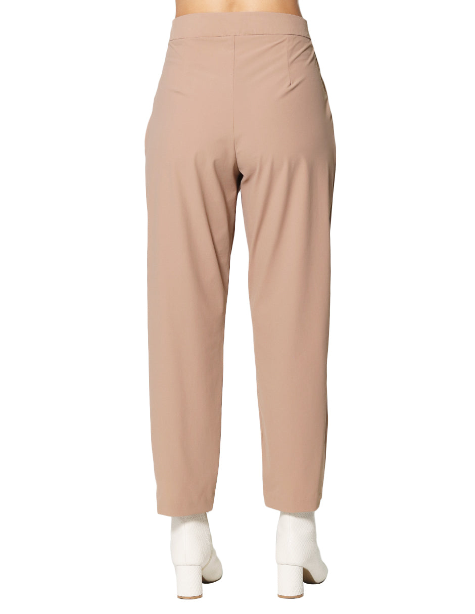 Pantalones Para Mujer Lisos Con Pinzas W43122 Taupe