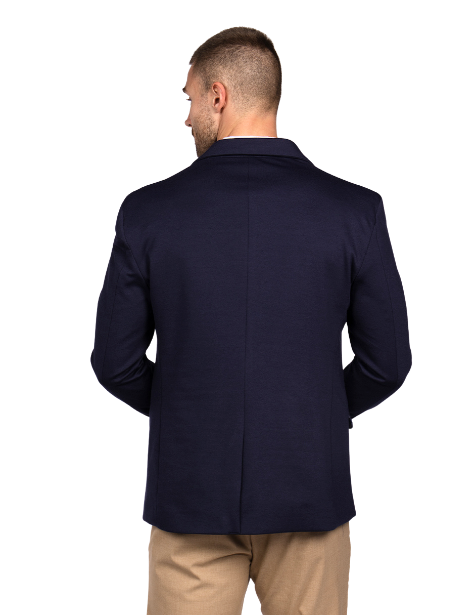Sacos Para Hombre Liso De Punto FFILATY Marino