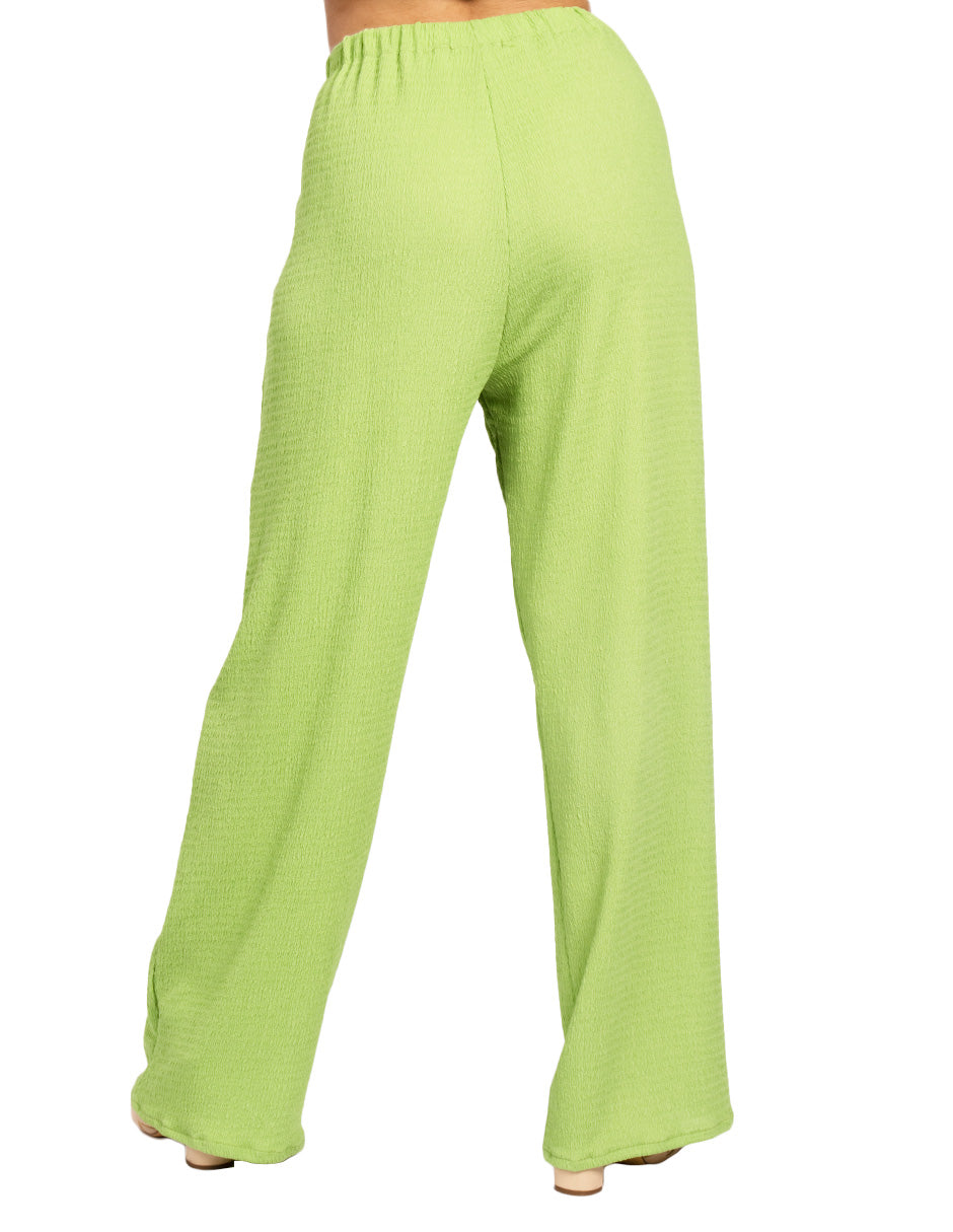 Pantalones Para Mujer Con Jareta Corrugado W51118 Lima