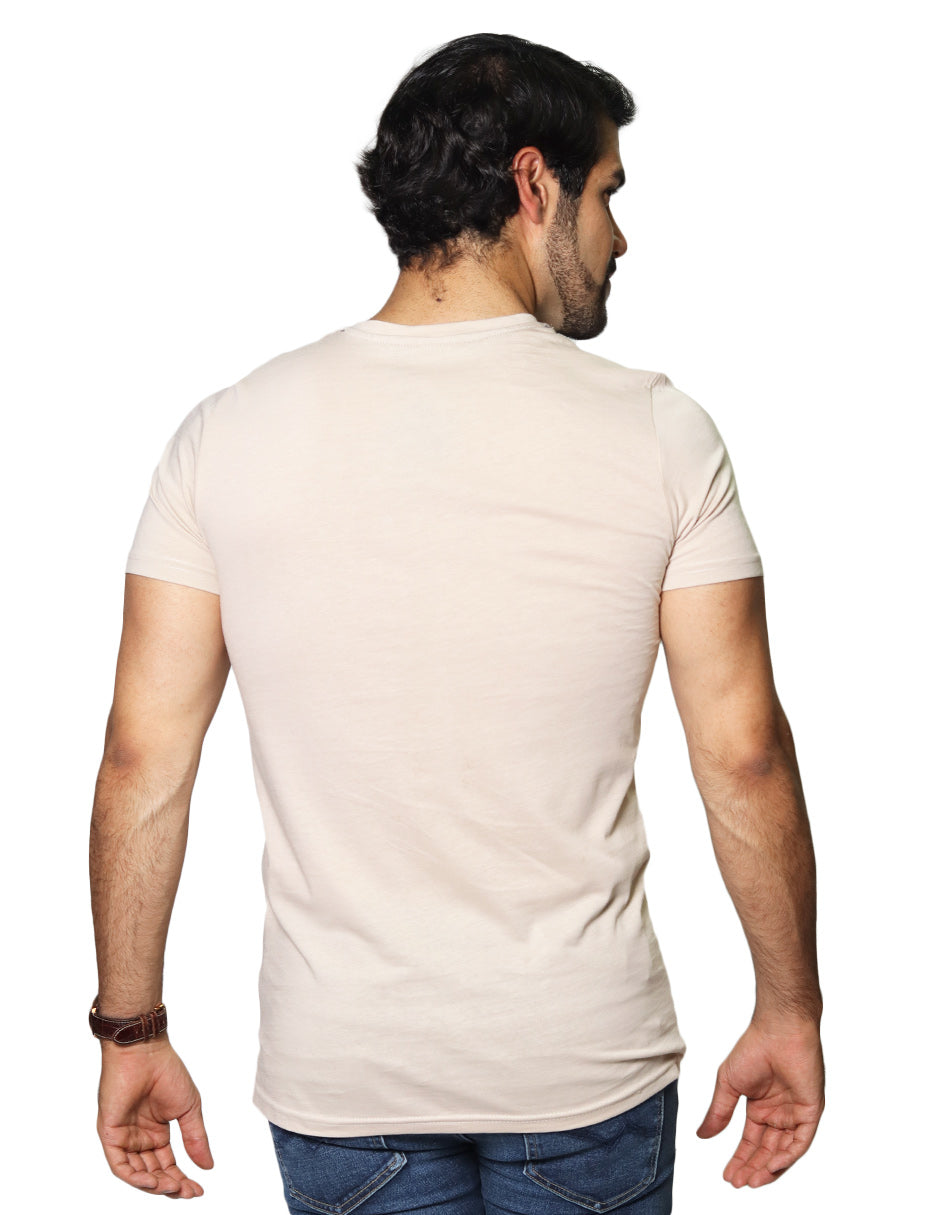 Playeras Para Hombre Cuello Redondo Basica APCR Arena