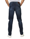 Jeans Para Hombre Mezclilla Rasgado Slim Fit J41107 Azul