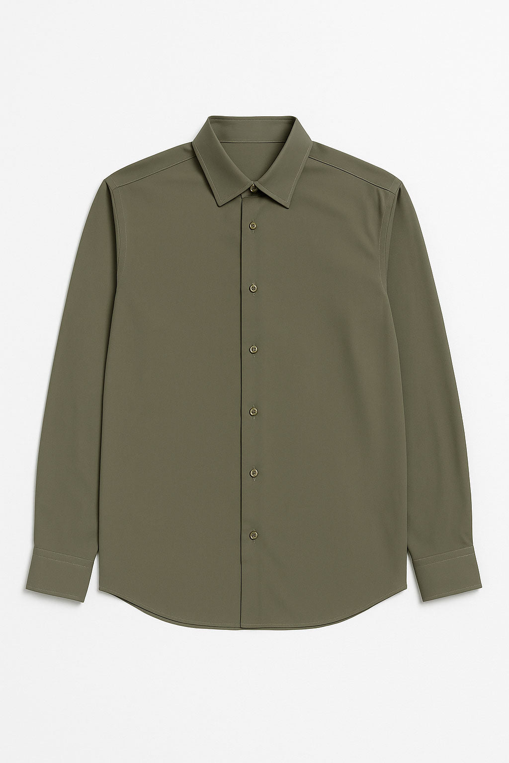 Camisas Para Hombre Super Stretch Sin Arrugas B55401 Verde